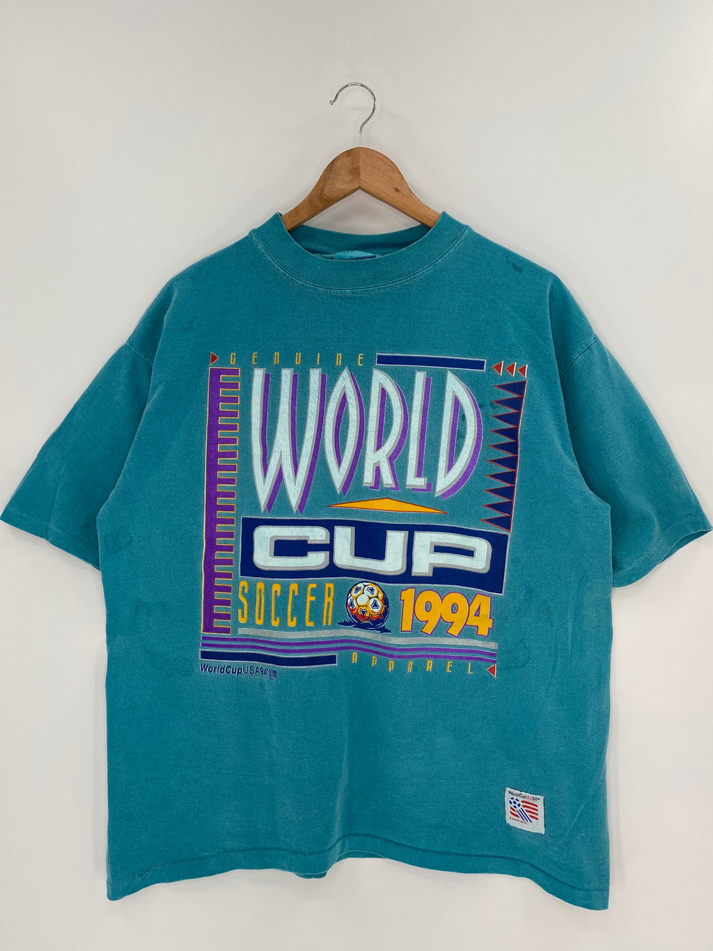 1994 WORLD CUP USA Made in USA Size XL Vintage T-shirts / Y151