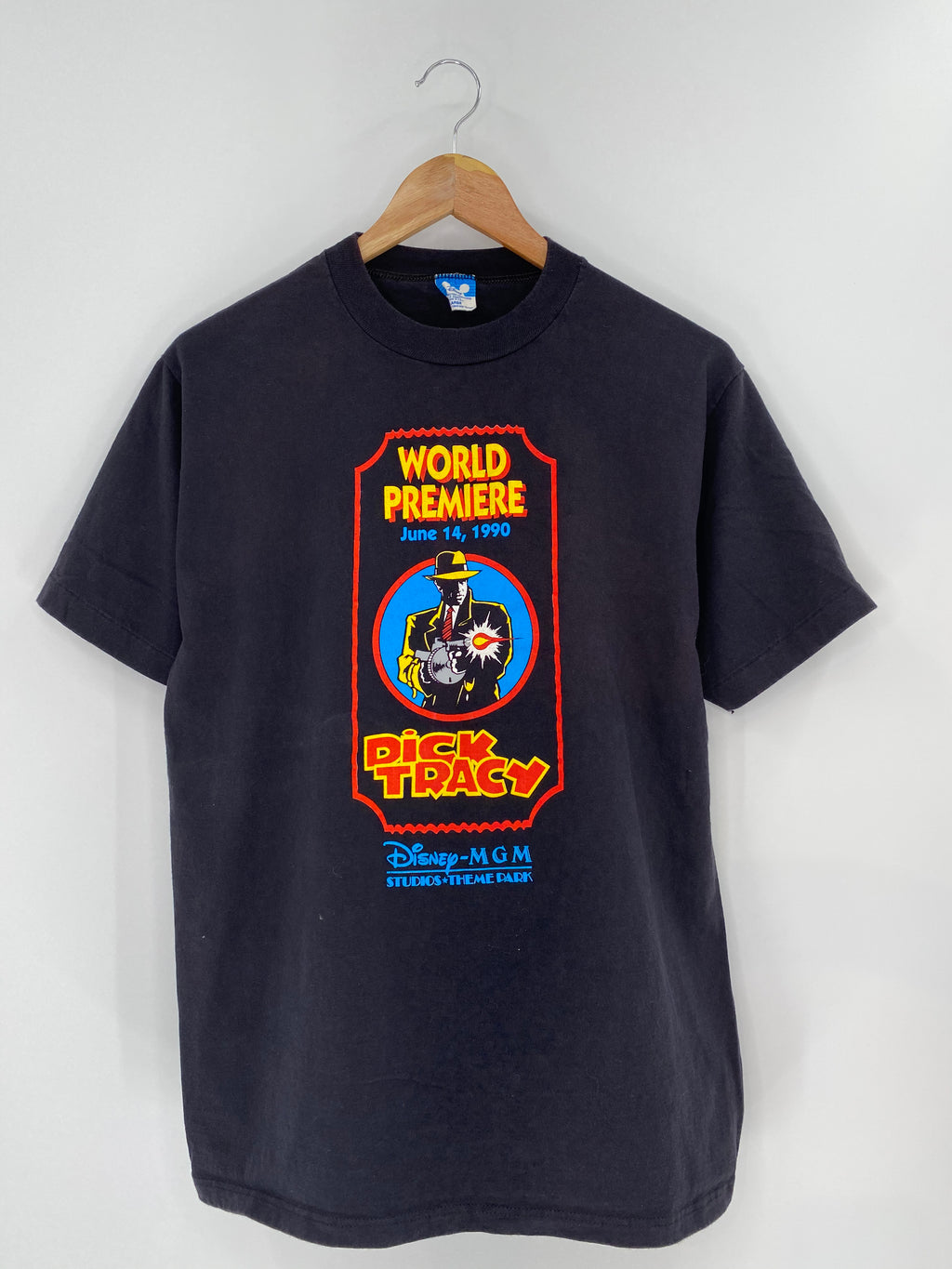 80’s DICK TRACY DISNEY x MGM Made in USA Size L Vintage T-shirts / Y263