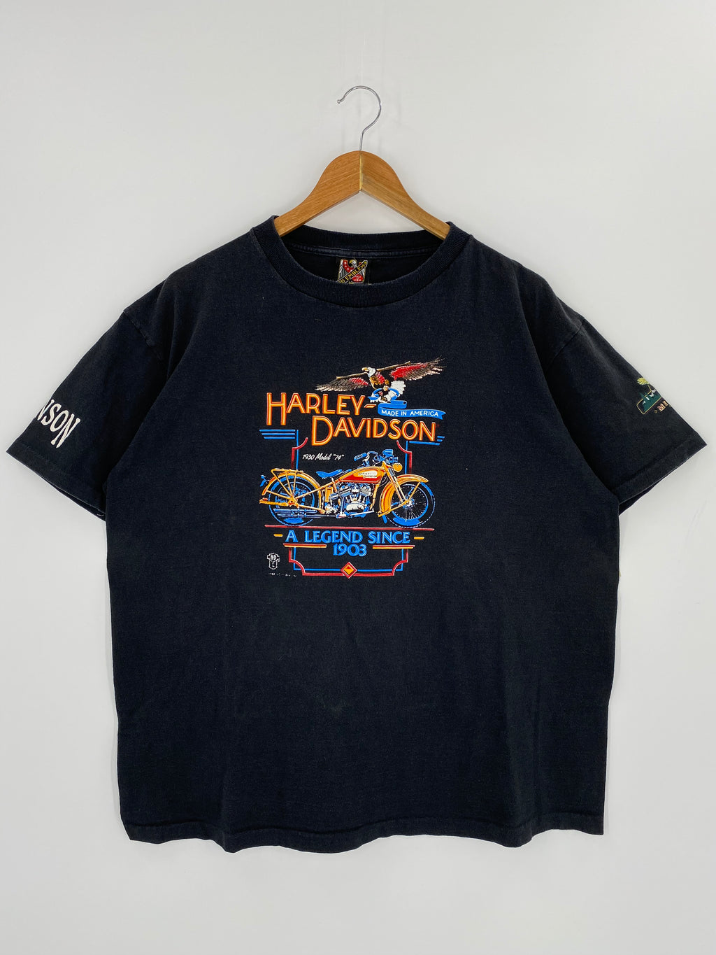 1993 Harley Davidson Made in USA Size XL Vintage T-shirts / Y142