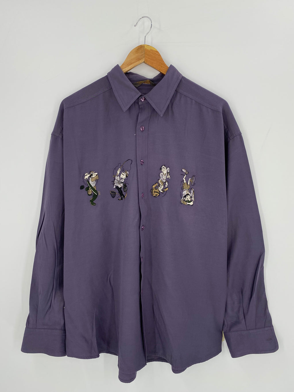 90’s BUGATCHI Size XL Vintage Button Down Shirt / Y222