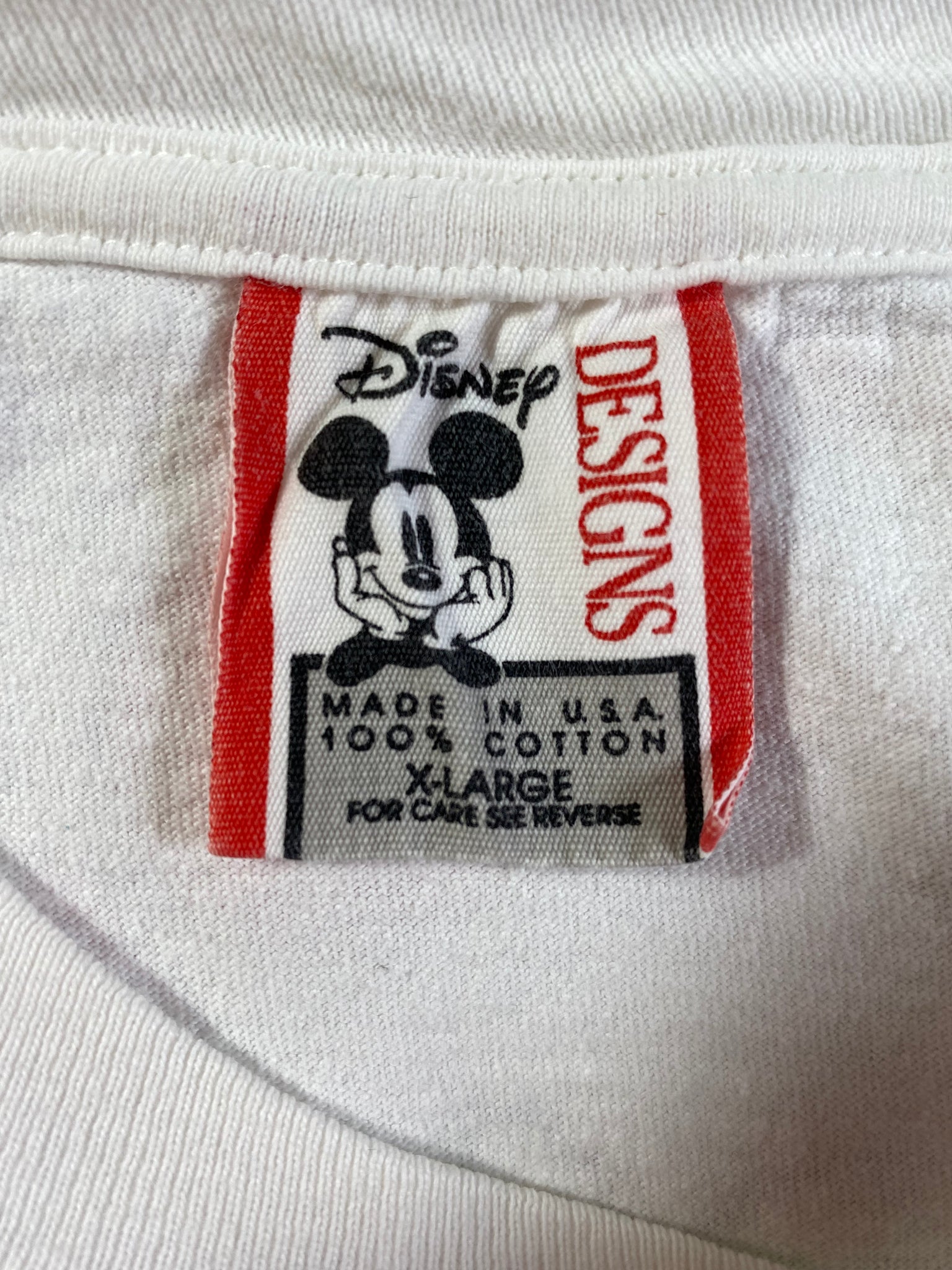 90's DISNEY MICKEY Made in USA Size XL Vintage T-shirts / Y579