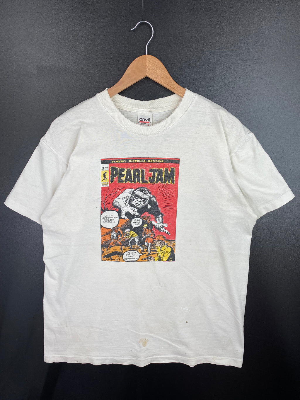 1998 PEARL JAM Size L Vintage Music T-shirts / Y485
