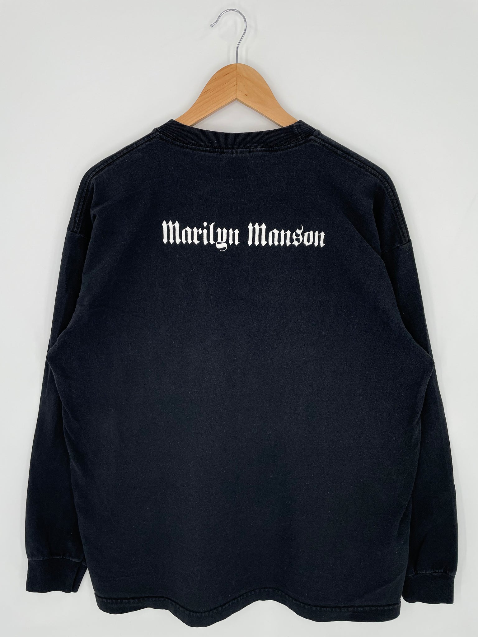 Vintage MARILGN MANSON Size XL Music Long Sleeve T-shirts / Y382