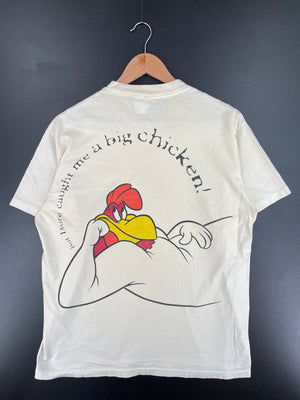 1996 LOONEY TUNES FOGHORN LEGHORN AND HENERY HAWK Size No Tag (Approx.XL) Vintage T-shirts / Y587