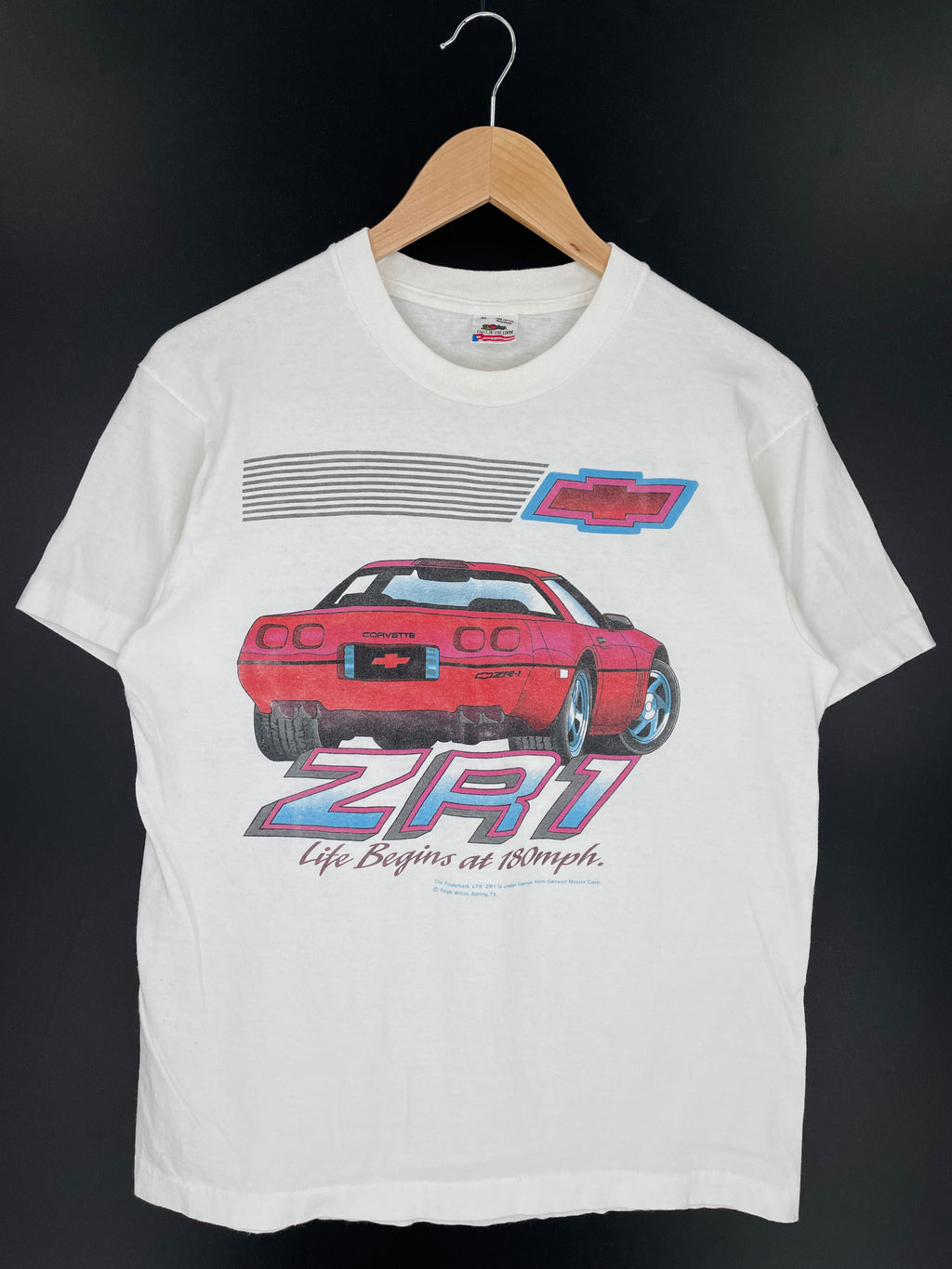 90's CHEVY Corvette ZR1 Made in USA Size M T-shirts / Y395