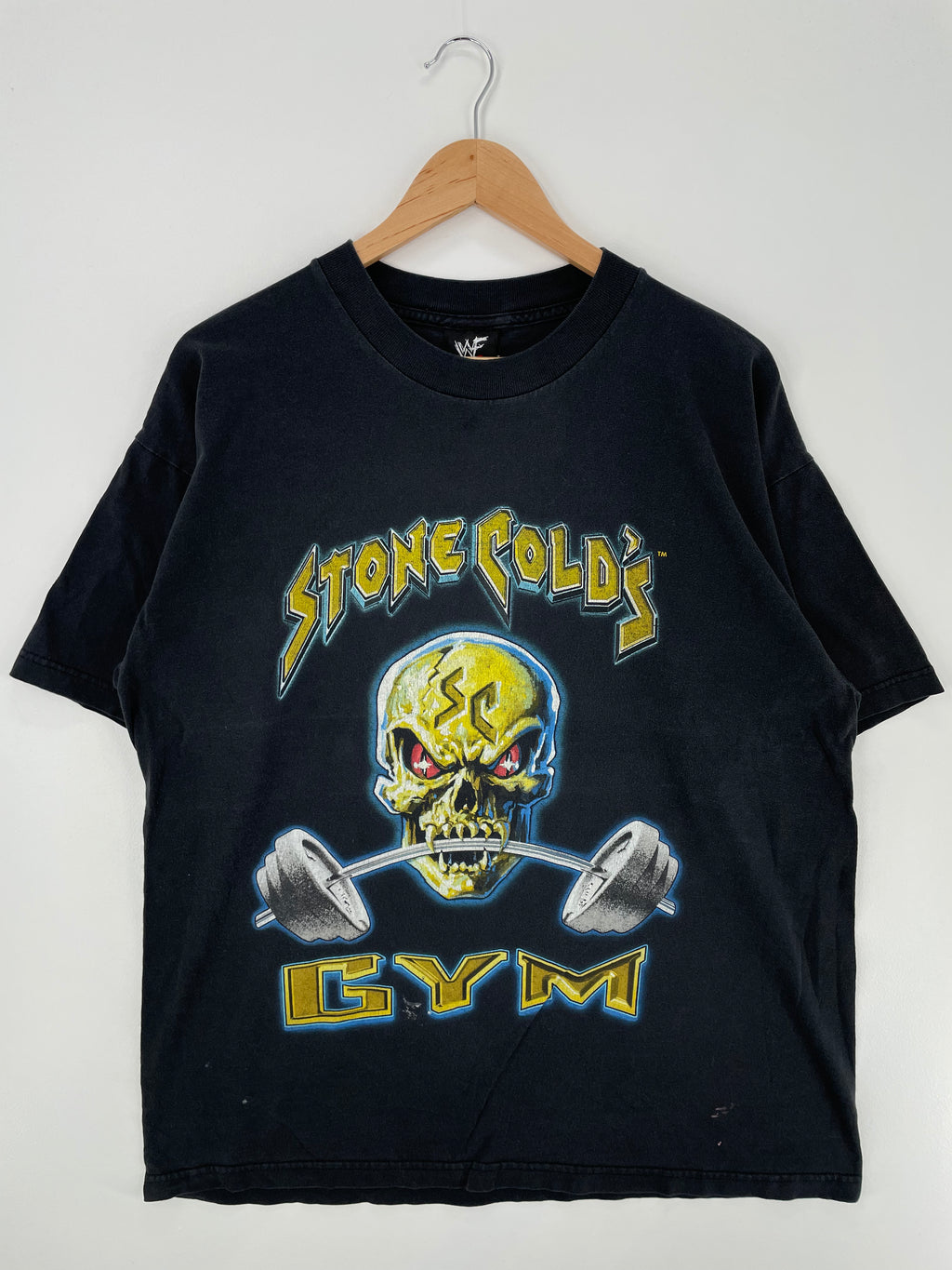 1998 STONE COLD'S GYM Made in USA Size XL WWF T-shirts / Y476